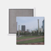 Olympischer Park im Zentrum von Atlanta, Ga. Magnet (Vorderseite/Rückseite)
