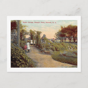 Olympischer Park, Irvington, Newark, NJ Vintag Postkarte