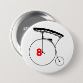 Olympischer Schwimmer 8 Button (Vorne & Hinten)