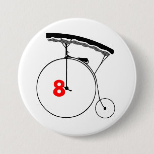 Olympischer Schwimmer 8 Button