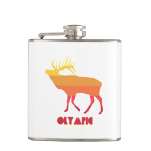 Olympisches Elch Flachmann