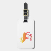 Olympisches Elch Gepäckanhänger (Vorderseite vertikal)