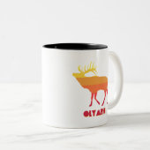 Olympisches Elch Zweifarbige Tasse (VorderseiteRechts)
