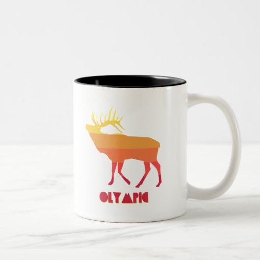 Olympisches Elch Zweifarbige Tasse (Rechts)