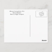 Olympisches Foto Nationalpark Wildlife Postkarte (Rückseite)