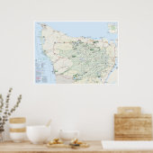 Olympisches Kartenplakat Poster (Küche)