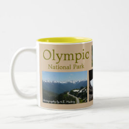 Olympisches N.P. Collage Zweifarbige Tasse