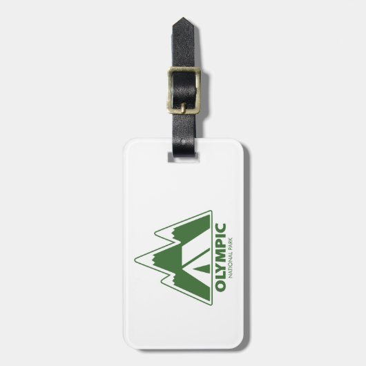 Olympisches Nationalpark-Camping Gepäckanhänger (Vorderseite vertikal)