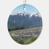 Olympisches Nationalpark Landschaftliches Foto Keramikornament (Links)