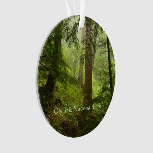 Olympisches Rainforest Foto Ornament (Vorderseite)