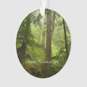 Olympisches Rainforest Foto Ornament (Vorderseite)