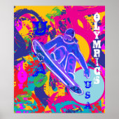 OLYMPISCHES SNOWBOARDEN POSTER (Vorne)