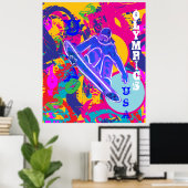 OLYMPISCHES SNOWBOARDEN POSTER (Heimbüro)