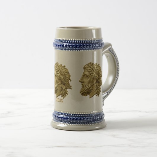 Olympisches Zeus Bierglas (VorderseiteRechts)