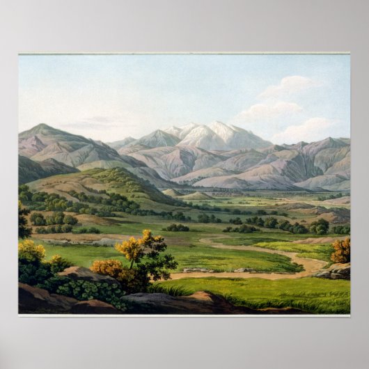 Olympus-Berg, wie zwischen Larissa und Baba gesehe Poster (Vorne)