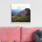 Olympus Griechenland Kloster Aristoteles Zitat Leinwanddruck (Insitu (Wohnzimmer))