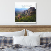 Olympus Griechenland Kloster Aristoteles Zitat Leinwanddruck (Insitu (Schlafzimmer))