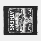 Olympus Hex Athens Spuk Ruinen Halloween Fleecedecke (Vorderseite (Horizontal))