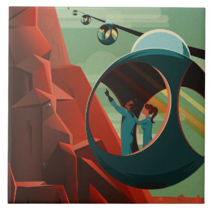 Olympus Mons auf dem Mars: Höchster Vulkan im Sonn Fliese