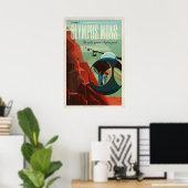 Olympus Mons, Mars Reisen Poster (Heimbüro)