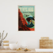 Olympus Mons, Mars Reisen Poster (Küche)