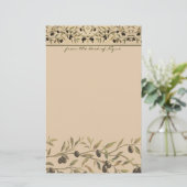 Ölzweig-Briefpapier Briefpapier (Stehend Vorderseite)