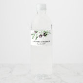Ölzweig   wasserflaschenetikett (Vorderseite)