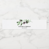 Ölzweig   wasserflaschenetikett (Einzelnes Label)