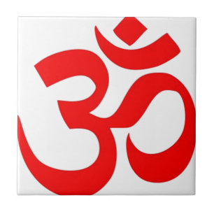 OM (ॐ) - hindisches und buddhistisches Symbol Fliese