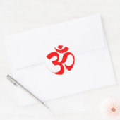 OM (ॐ) - hindisches und buddhistisches Symbol Runder Aufkleber (Umschlag)