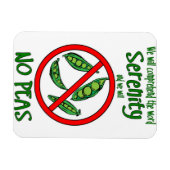 OM 12 Stufen "No Peas" Magnet (Horizontal)
