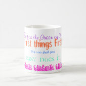 OM Alkoholiker-Slogan-Tasse Kaffeetasse (Mittel)