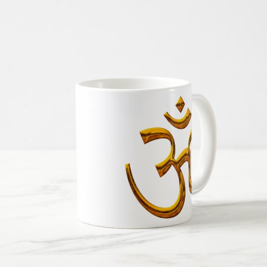 OM, Altgoldeffekt-/Mug-Größe 11oz Kaffeetasse (VorderseiteRechts)