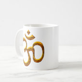 OM, Altgoldeffekt-/Mug-Größe 11oz Kaffeetasse (Vorderseite Links)