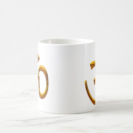 OM, Altgoldeffekt-/Mug-Größe 11oz Kaffeetasse (Mittel)