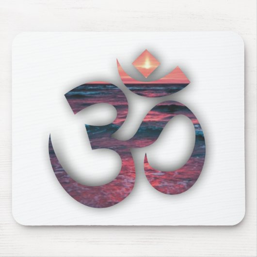 OM am Ozean Yoga Mousepad (Vorne)