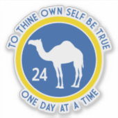 OM an sich selbst sind wahre Camel 24 Stunden YB Aufkleber (Vorderseite)