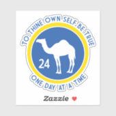 OM an sich selbst sind wahre Camel 24 Stunden YB Aufkleber (Blatt)