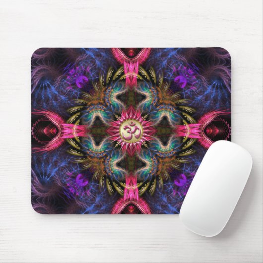 Om Angels Fraktal New Age Art Mousepad (Mit Mouse)