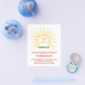 Om Aum Meditation Flyer (Einzeln)