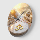 OM - AUM - ZEN-BUDDHISMUS - Wanduhr (Winkel)