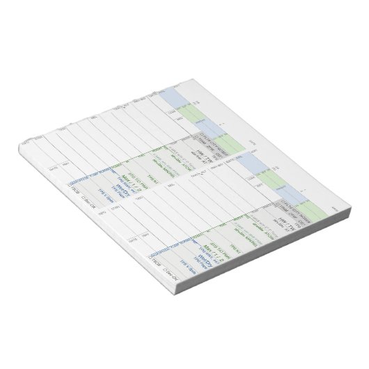 OM - B787-Notes-Karte Notizblock (angewinkelt)