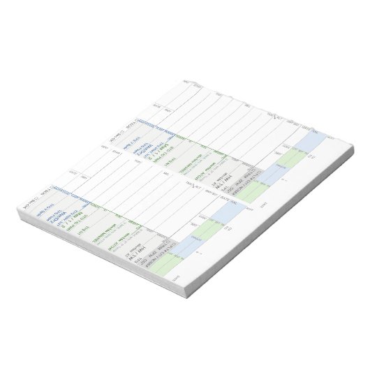 OM - B787-Notes-Karte Notizblock (Rotiert)