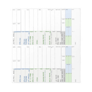 OM - B787-Notes-Karte Notizblock