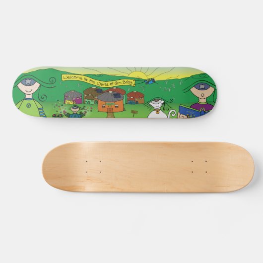 Om Baby Skateboard (Horizontal)