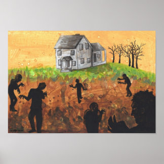 Om Bad Approach Zombie + Bauernhofposter Poster