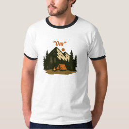 “Om”-Berg-Meditations-Camping-Design T-Shirt