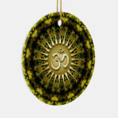 OM Bio Tapestry Circle Keramik Ornament (Rechts)