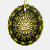 OM Bio Tapestry Circle Keramik Ornament (Links)