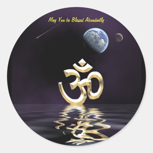 Om Blessing Sticker (Vorderseite)